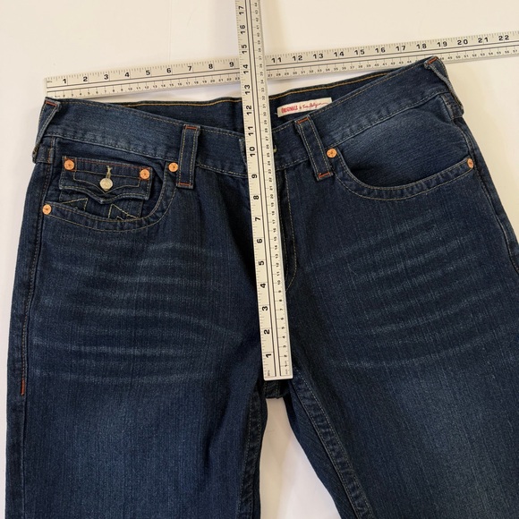 True Religion Ricky Jeans Mens 38 x 31 Flap Pocket Straight Leg - Picture 6 of 8